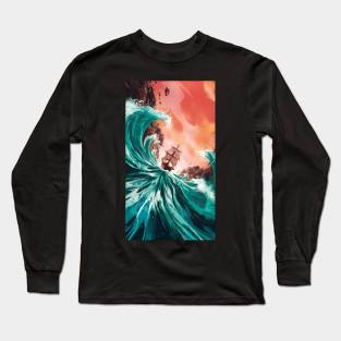 Ship in ocean Long Sleeve T-Shirt